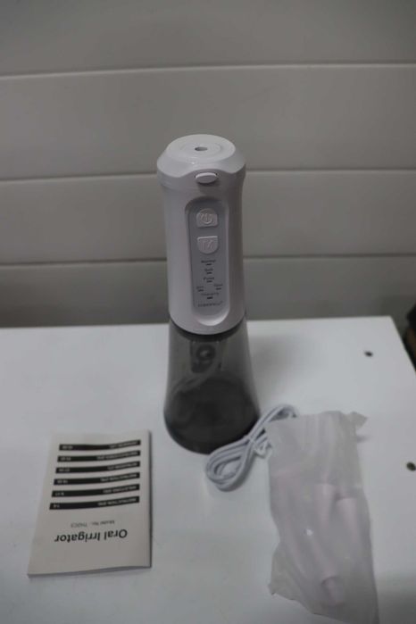 TUREWELL Безжичен душ за зъби, 310 мл иригатор за устна кухина с 5 режима, водоустойчив електрически почистващ уред за зъби IPX7 с 4 накрайника