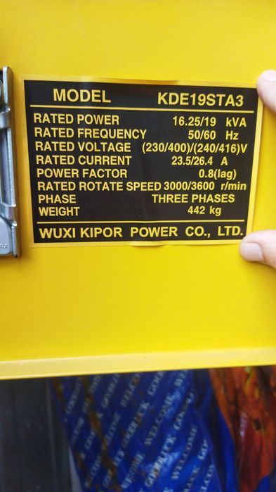 дизельный трёхфазный генератор KIPOR