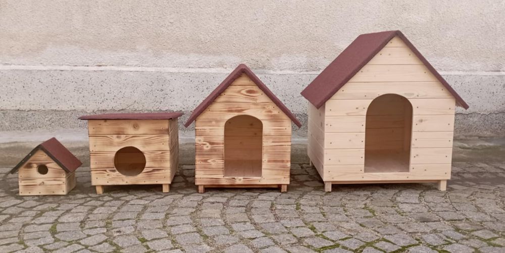 Луксозна дървена къща за котки котешка къща котка куче
Осигурет