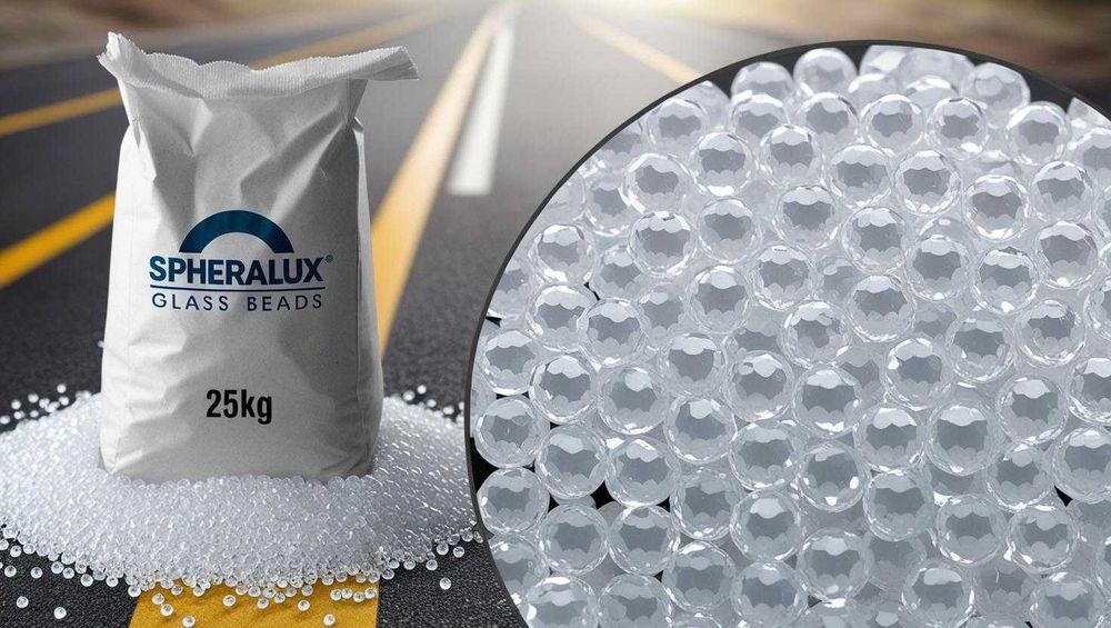 Стеклянные бусины для разметки дорог