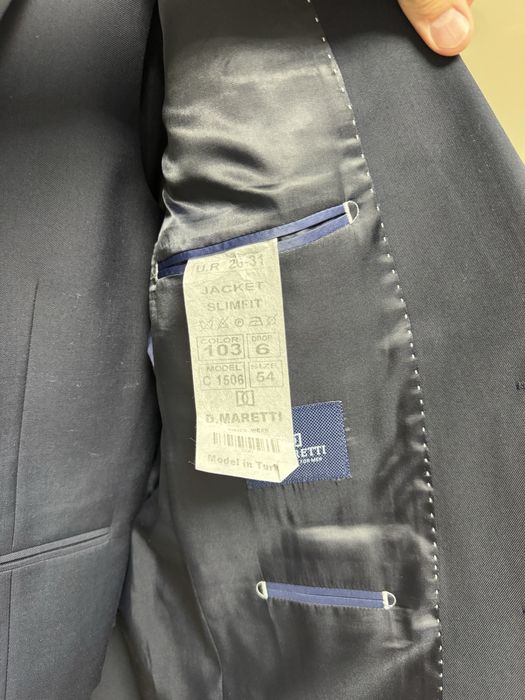 Темно синий костюм 3ка