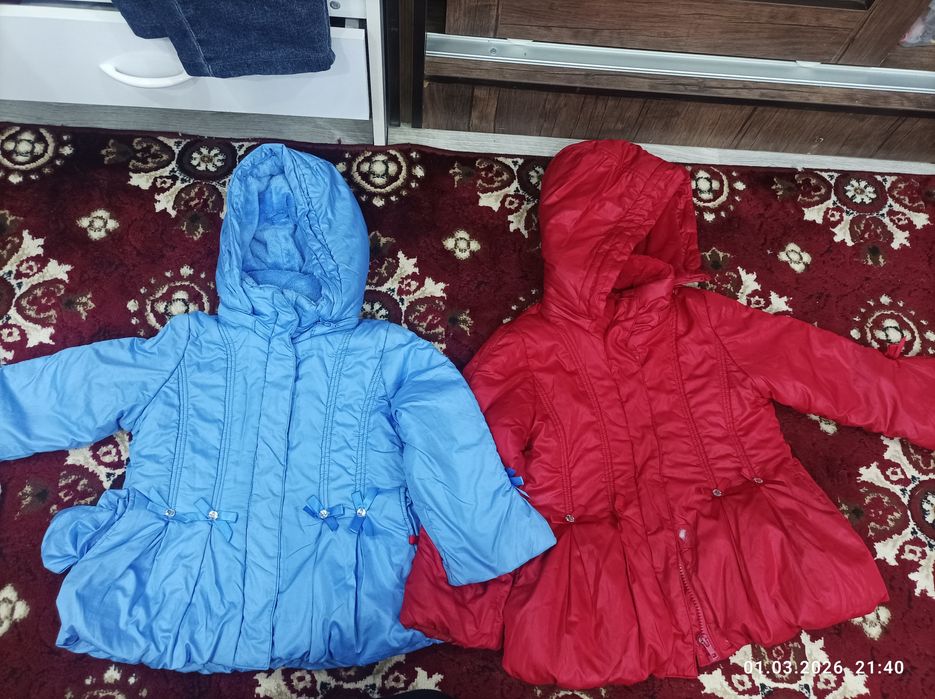 Детские куртки 3-4жасар кызларга