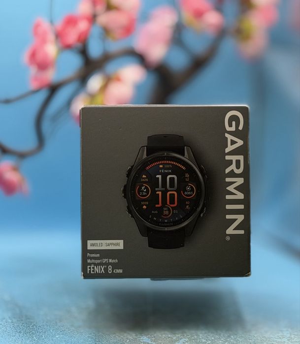 НОВ!!! Смарт часовник GARMIN Fenix 8, 43mm, AMOLED Sapphire, Carbon Gray
