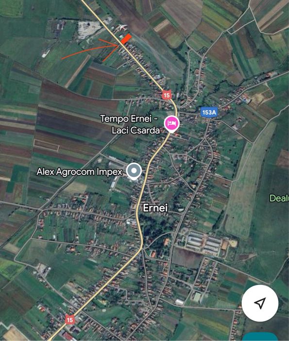 Teren intravilan Ernei 2.481 mp, DN15, deschidere 30 m + drum acces