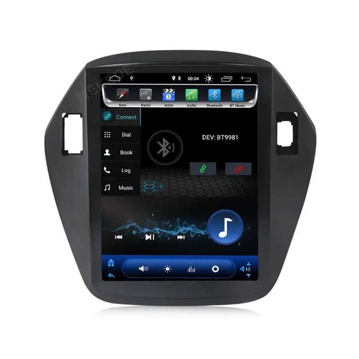 Navigatie Android TESLA HYUNDAI Santa Fe IX35 2009 1/6 Gb Waze Carplay