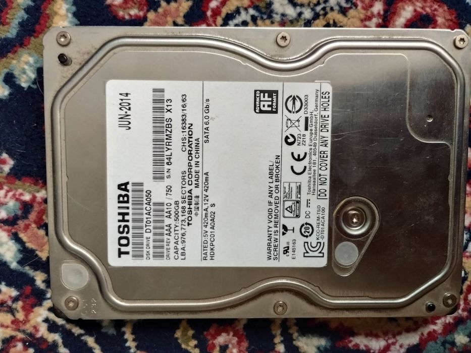 Toshiba MQ01ABF050 500Gb