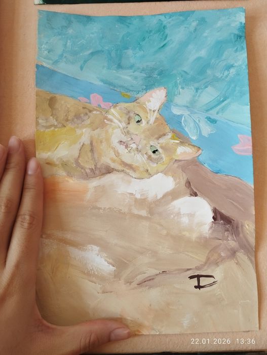 картины на бумаге или материал