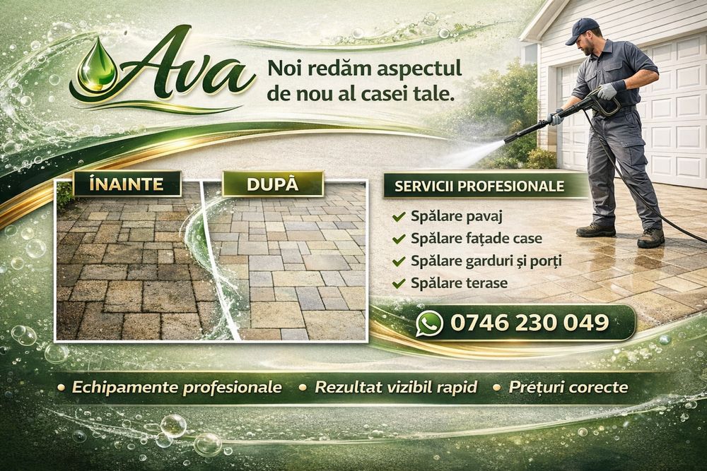 Curatare pavaj si fatade case