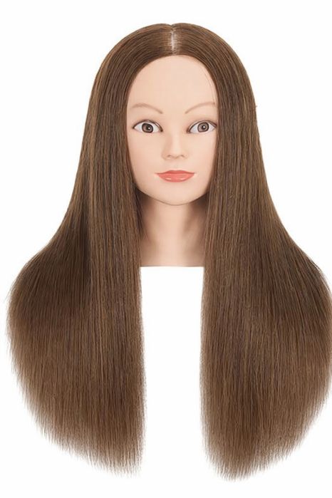 Тренировъчна глава с естествена коса