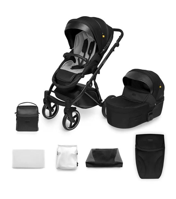 Carucior 2 in 1 Skiddou Oslo+, Onyx, negru