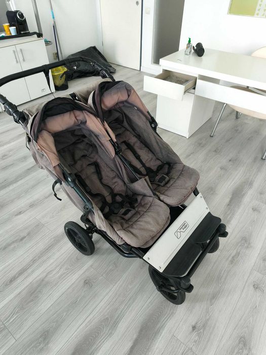 MOUNTAIN BUGGY Комбинирана количка за близнаци DUET V3 LUXURY РИБЕНА КОСТ