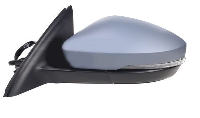 Oglinda usa exterioara Skoda Octavia 3, 03.20, partea Stanga, reglare electrica; grunduit; incalzit; sticla convexa; geam cromat; rabatabil; cu