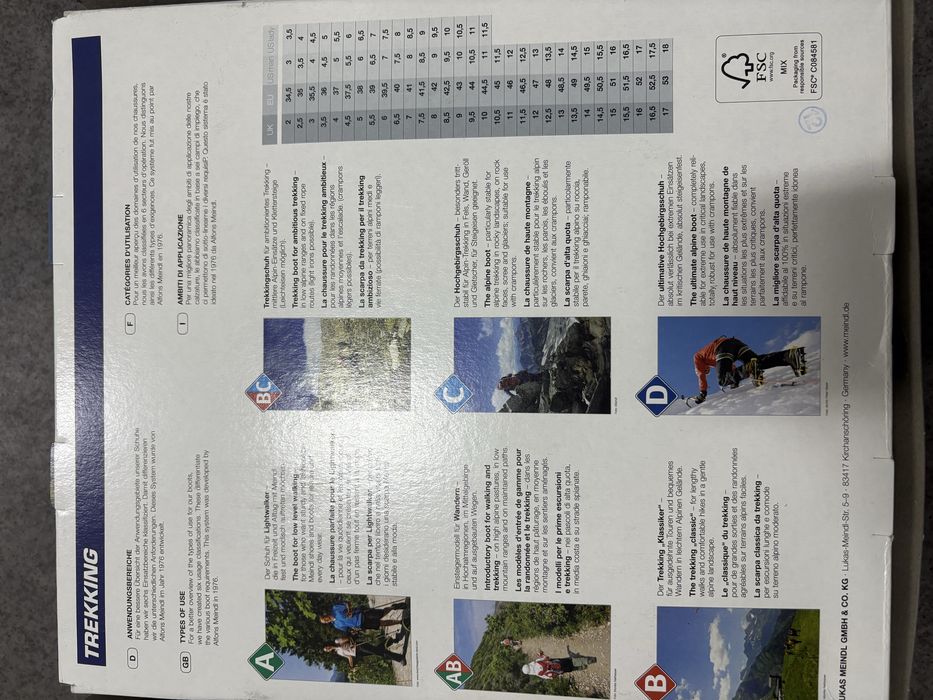 Bocanci militari/hiking Meindl 43