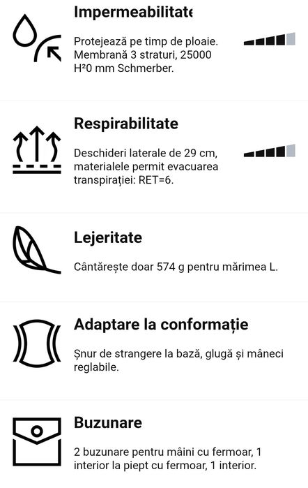 Geacă Impermeabilă MH500 Bărbaţi Decathlon div marimi noi