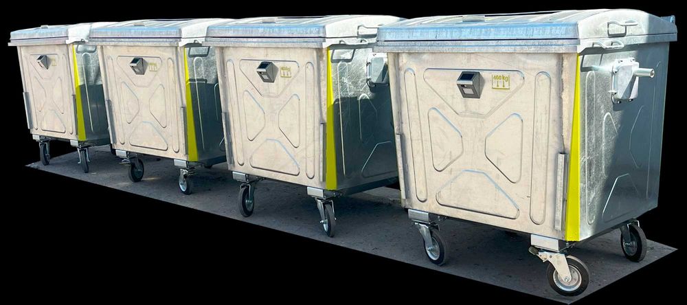 Оцинкованный контейнер для отходов 1100л.