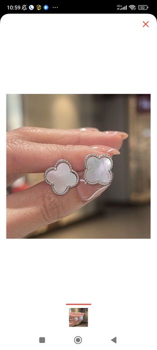 Комплект Ван Клиф серебро 925проба