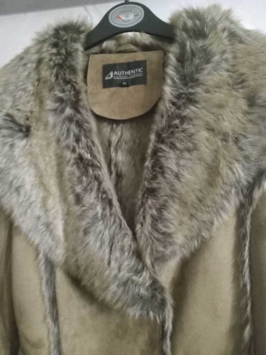 Дамско кожено палто