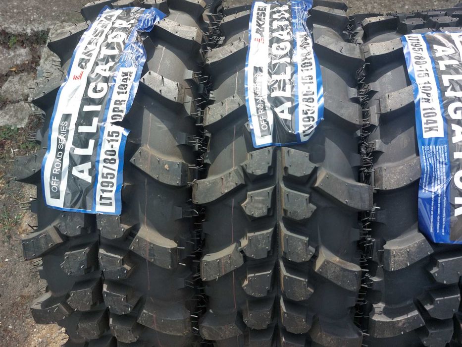 4бр.НОВИ гуми за кал ALLIGATOR 195/80/15 DOT2221-ЦЕНАТА Е ЗА БРОЙ