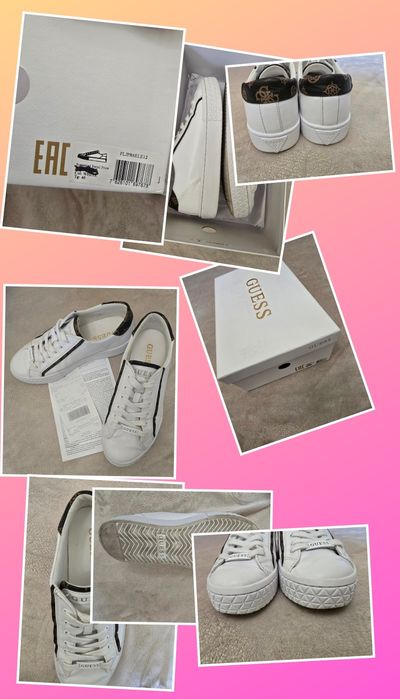 Sneakers Guess Pardie6 FLJPR6 ELE12 Alb