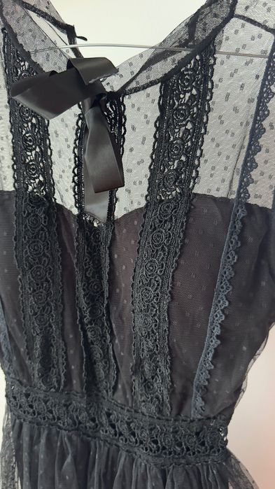 Черна готическа рокля Wednesday Уенсдей, Семейство Адамс, XS, S, M, L