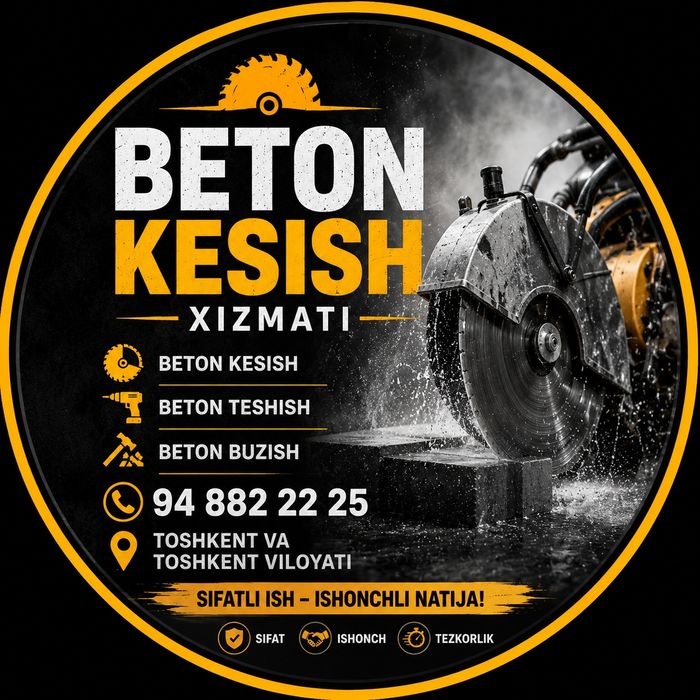 Beton kesish. Beton teshish. Beton buzish