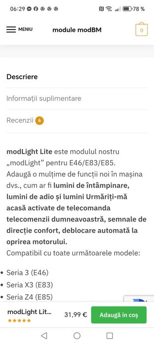 Modul Light lite bmw