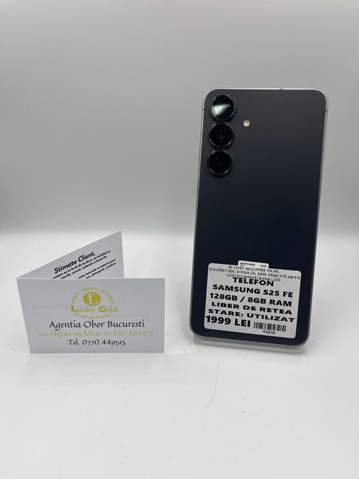Samsung S25 FE 128GB/8GB RAM FACTURA/GARANTIE #53030