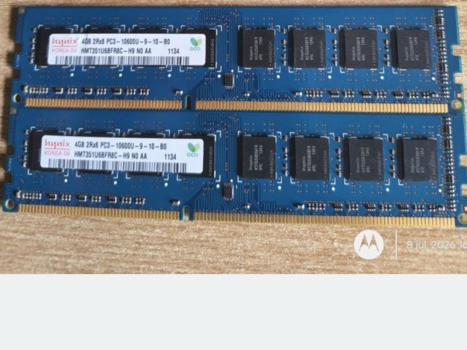 Kit memorie  dual chanel  2 x 4GB DDR3 Hynix