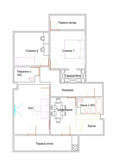 Продава се Четиристаен апартамент в Варна, Цветен квартал - 92 кв.м за 1794 €/кв.м - Снимка #14