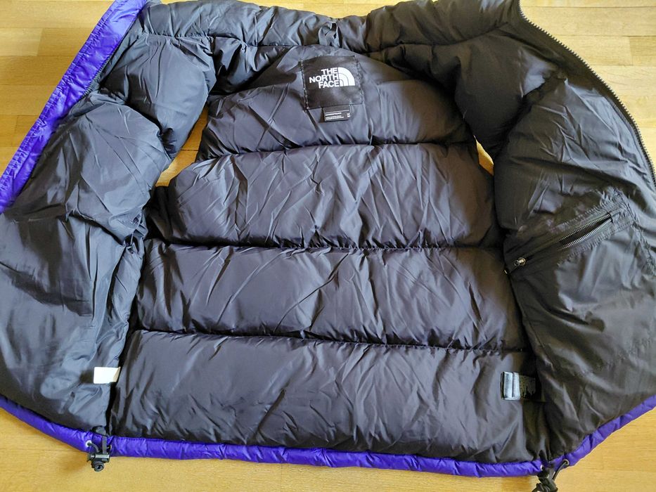 The North Face Nuptse 700 дамски елек 90% пух лилаво и черно оригинал