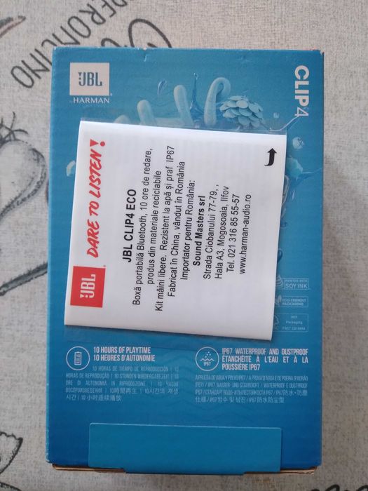 SUPER PREȚ!!! Boxa portabila JBL Clip 4, Bluetooth, IP67 NOUĂ!!!