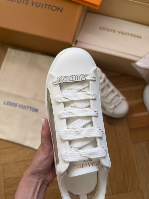 Louis Vuitton бели кецове обувки