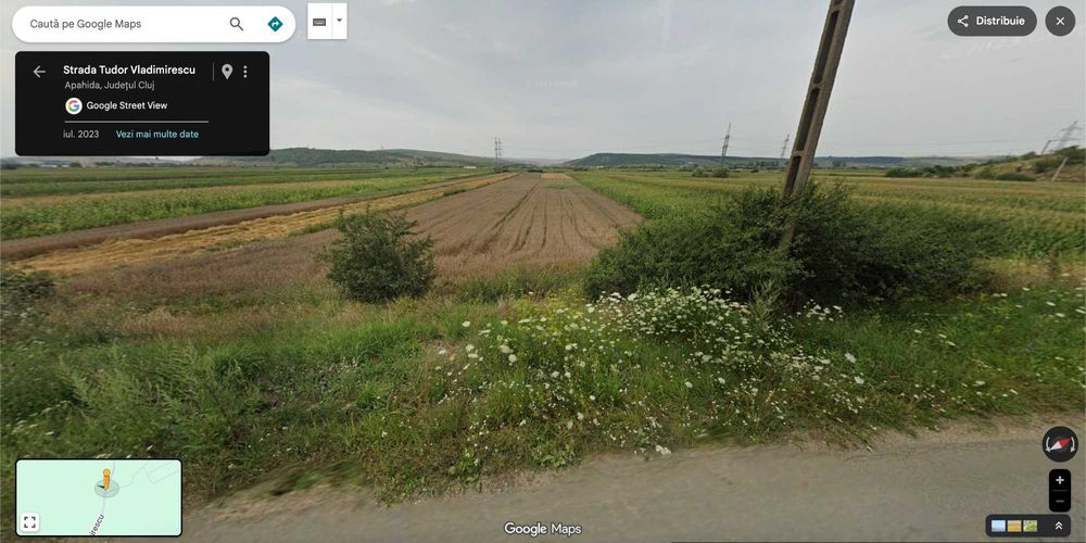 Vand Teren 725 mp Intravilan in Apahida