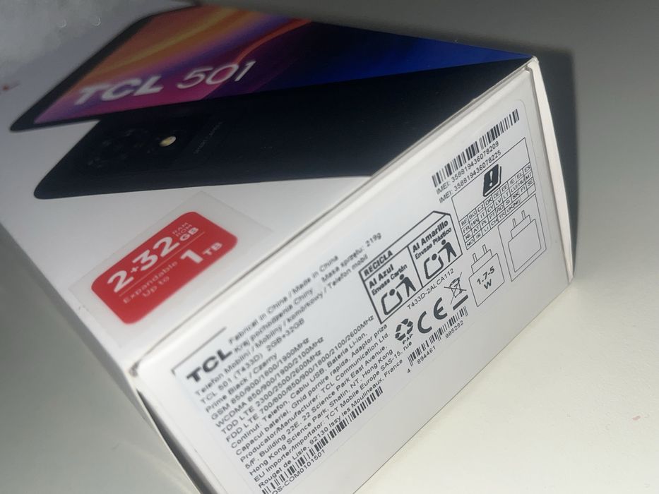 Vand Telefon mobil TCL 501, 2GB RAM, 32GB, 4G, Prime Black