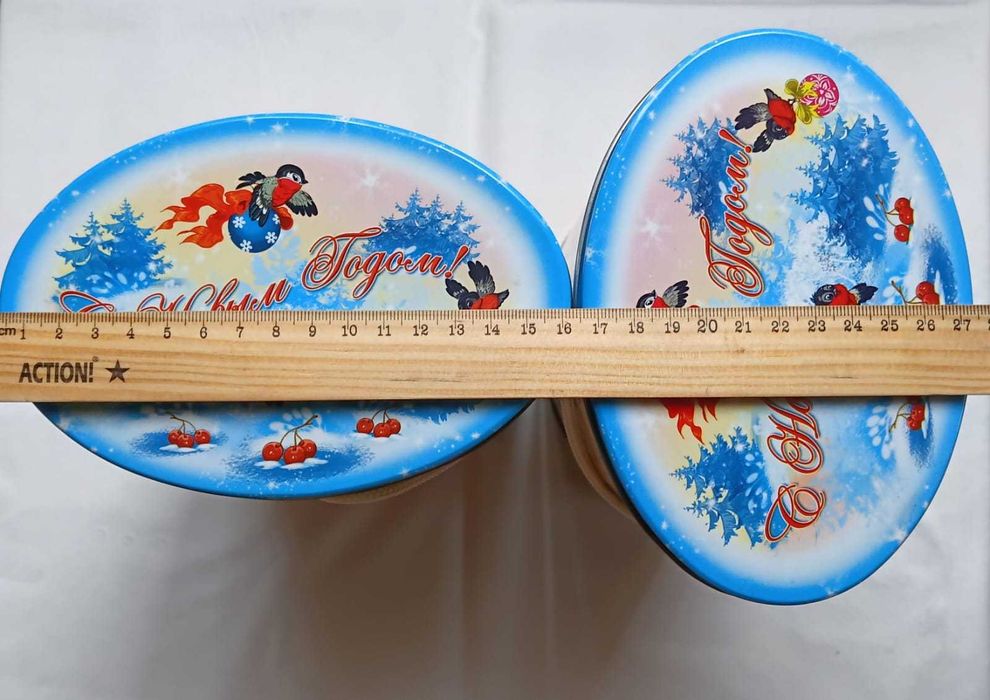 Банки новогодние металл