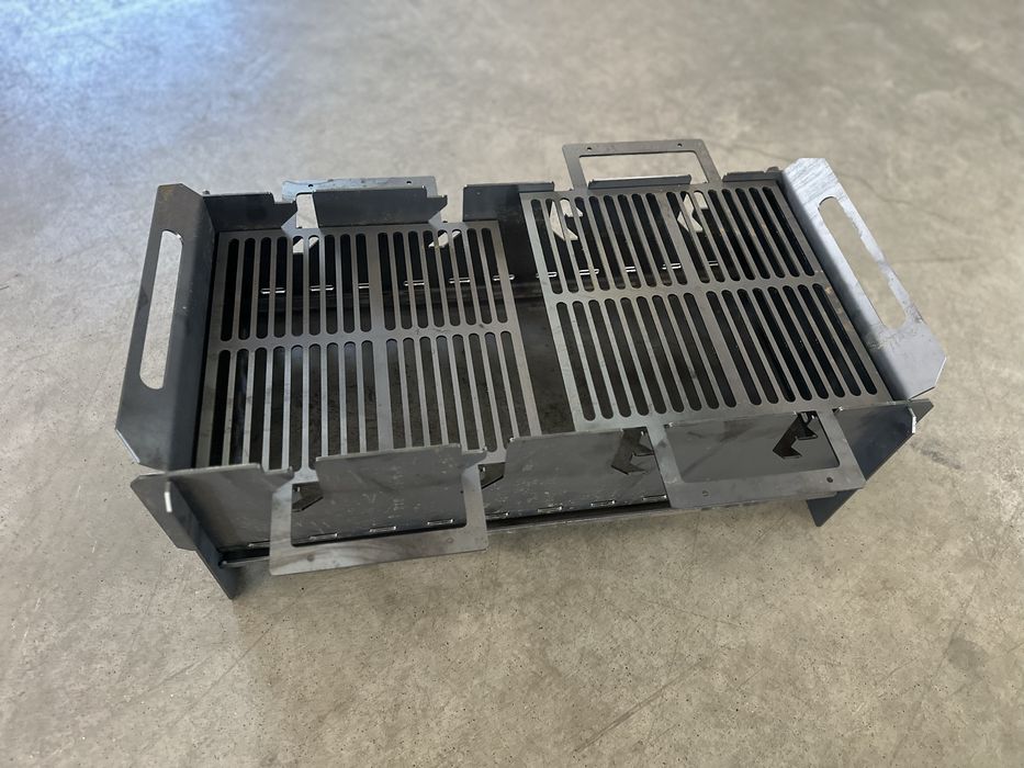 Vand gratar portabil din tabla de 3mm, inaltime ajustabila