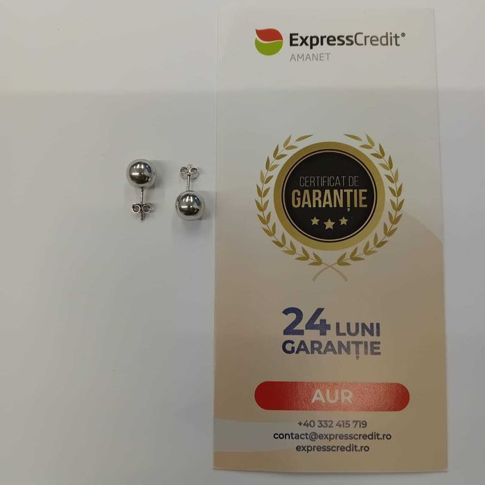 Cercei aur 14k 2.1g (ag49 Esplanada b.6613) * 2 ani garantie