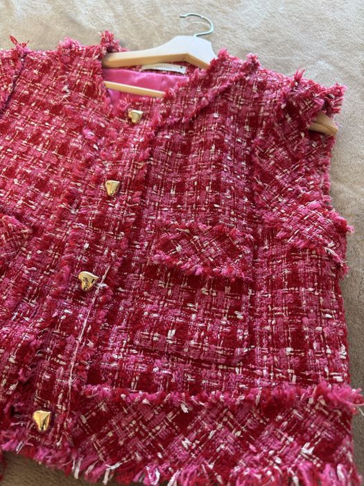 Комплект пола и сако без ръкав