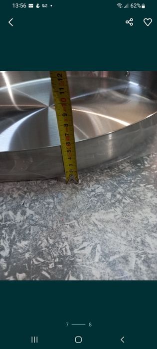 Tavă/ Grill inox alimentar fi 55 cm x 5,5 mm Promo 239 lei