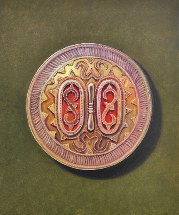 Картина "Құдағи жүзік" холст, масло.