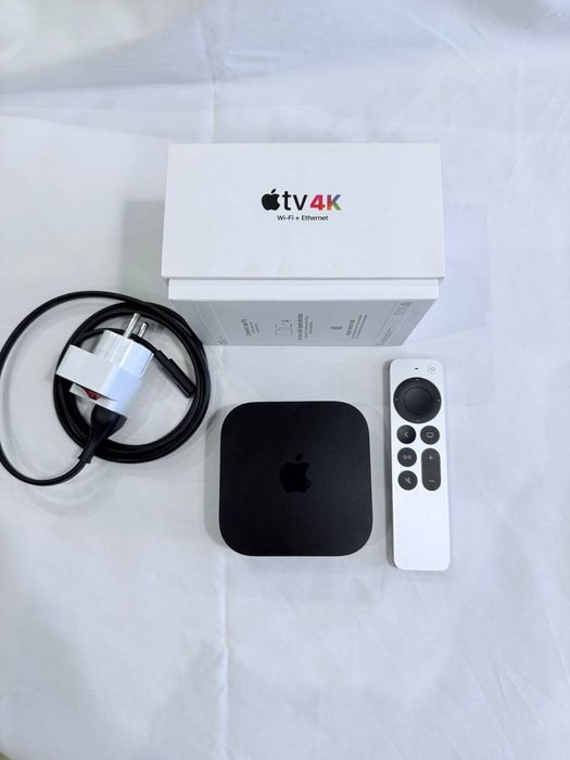 Apple TV 4K 128GB WiFi+Ethernet Gen3 2022, Stare Excelenta, Complet