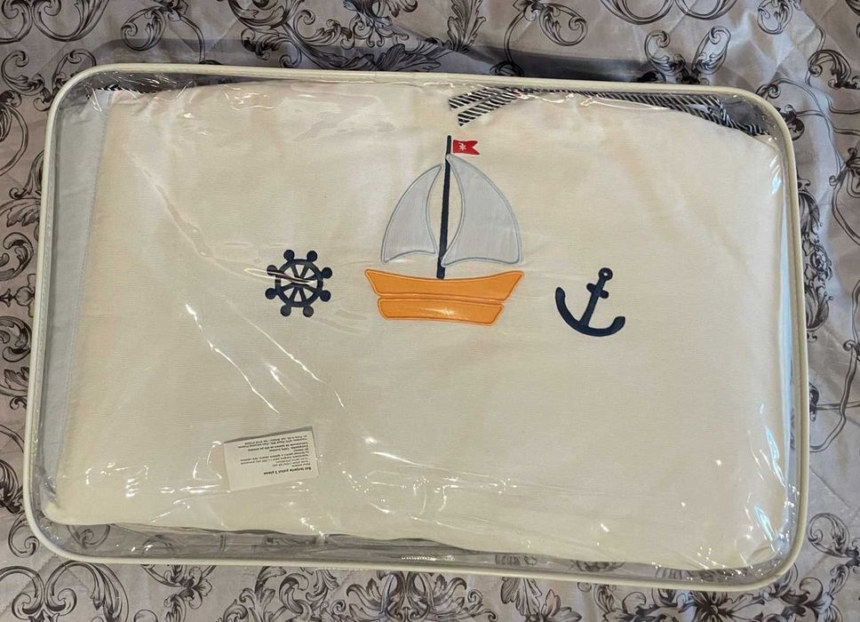Set aparatori NOU, cearsaf pilota, fata de perna patut bebe MOBEXPERT