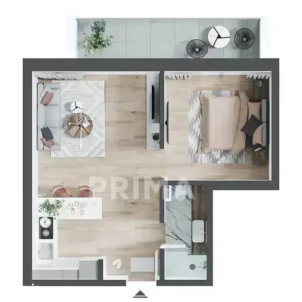 Apartament 2 camere, etaj 4, PRIMA Urbana, zonă centrală, Smart Home