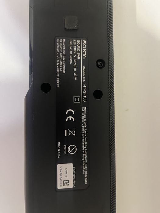 Продавам саундбар Sony HT-SF150  - 90/9/6см