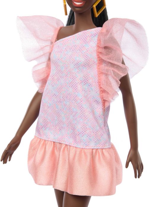 Кукла Барби Barbie Fashionistas С прасковена парти рокля