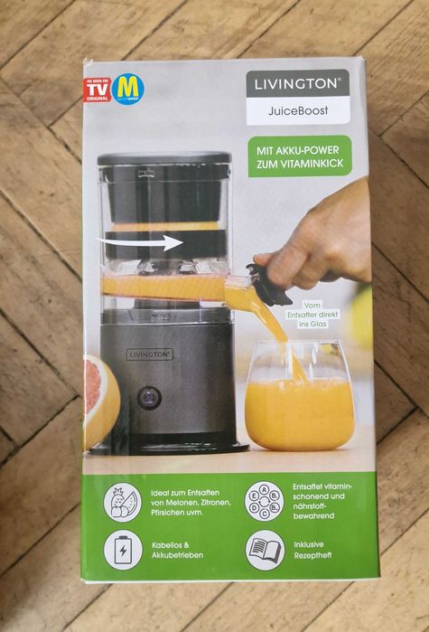 Mini storcator fructe portabil, Mediashop, Livington Juice Boost 5741