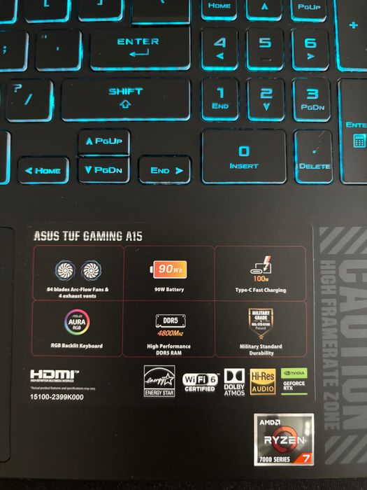 Гейминг лаптоп Asus Tuf