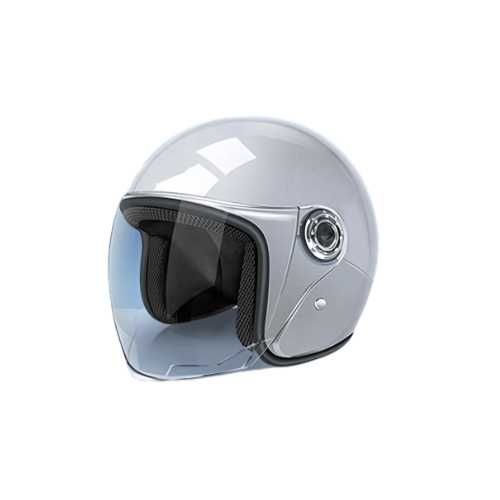 Casca Moto/Scuter unisex, marime universala, viziera detasabila, Gri