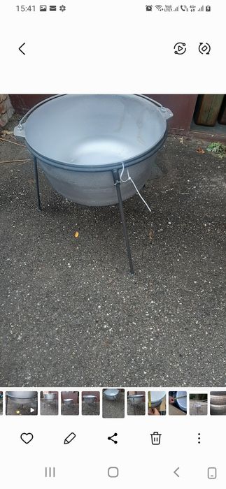 Vând ceaun nou din aluminiu cu capac de 40l