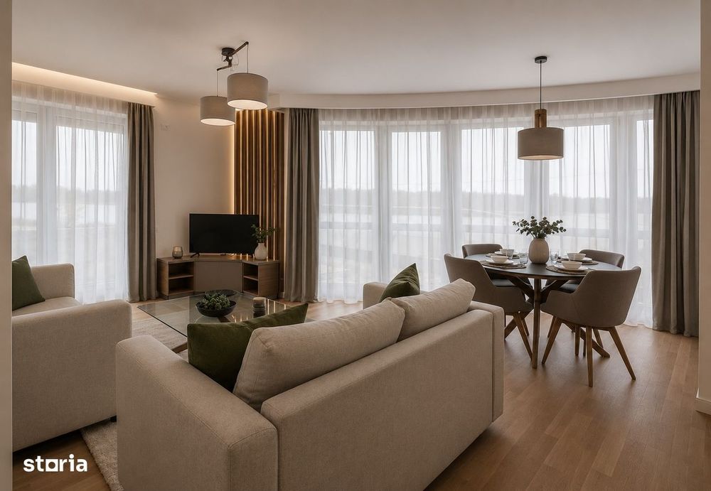 Apartament 3 camere -gradina -Lebada Lake Residence